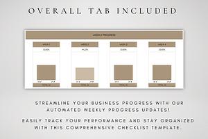 Digital Weekly Checklist Spreadsheet