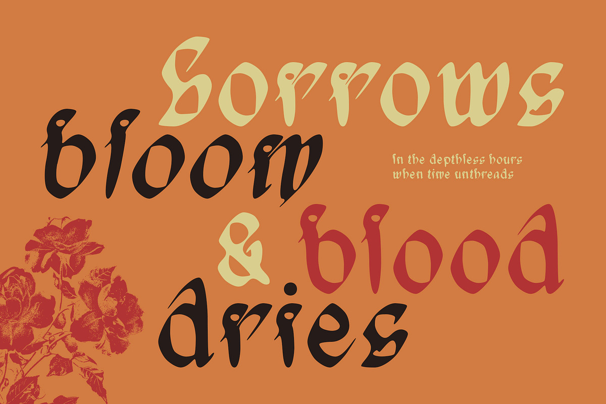 CS Noisy Drawn, a Blackletter Font by Craft Supply Co. (Photo 3 of 8)