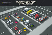 Ultimate Low Poly City Cars Pack, a Cars & Vehicle 3D Model by CreativeeArt (Thumbnail 1 of 54)