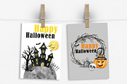 Watercolor HALLOWEEN clipart, an Object Graphic by svetlanaARTdreams (Thumbnail 10 of 11)