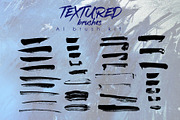 Textured brushes. AI brush kit, a Brush Add-On by Leo Studio Design Lab (Thumbnail 2 of 3)