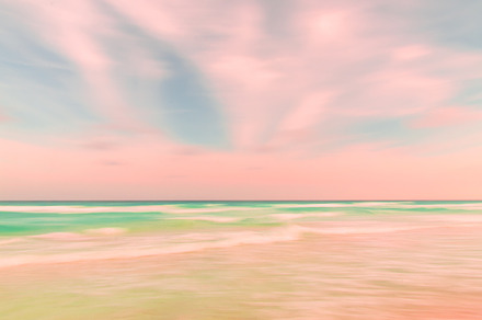 Blurred sky and ocean featuring abstract, artistic, and atlantic, a Nature Photo by Irina Moskalev