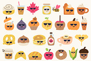 Cozy & Cool Autumn Bundle, a Food Illustration by cutelevindesign (Thumbnail 3 of 7)
