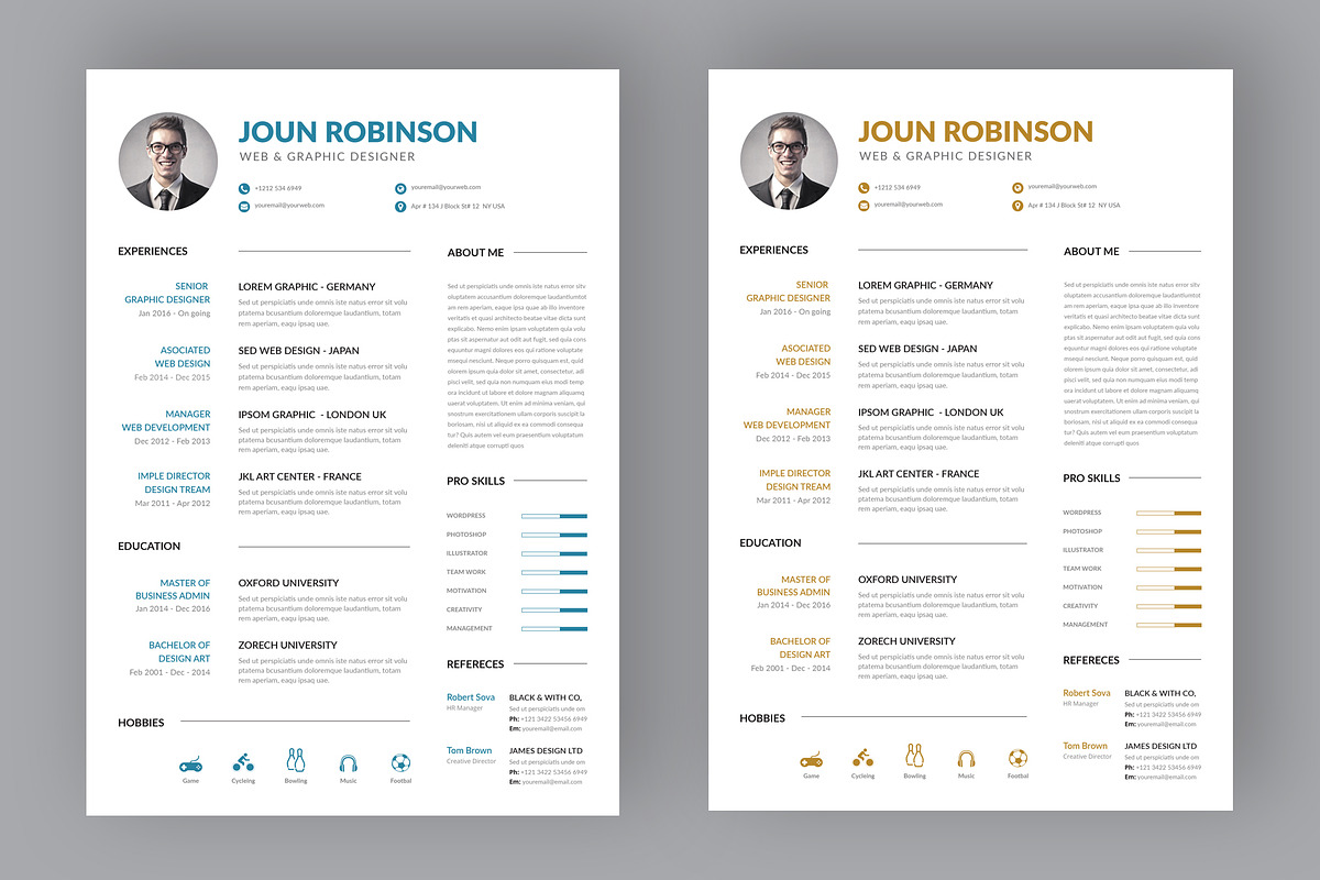 Clean Resume, a Resume Template by Pxl_graphic (Photo 5 of 5)
