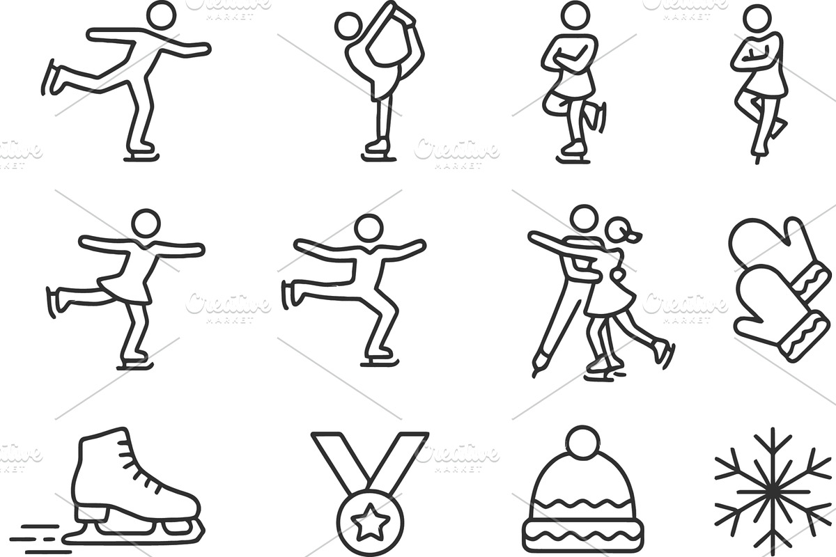 Vector illustration of line icons, a Sport Illustration by ZinetroN