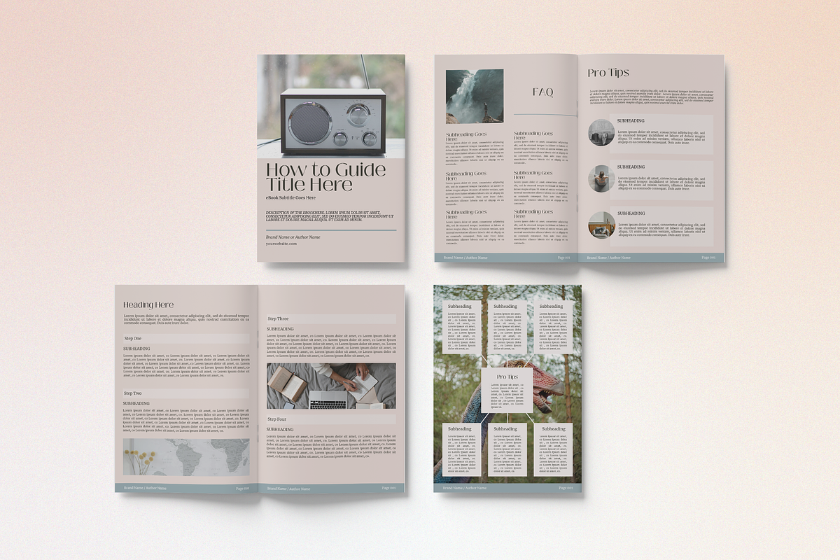 D A W N | Guidebook Canva Template preview 3