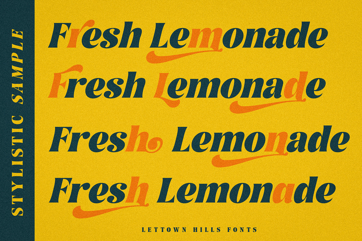 Lettown Hills, a Font by senzana (Photo 7 of 10)