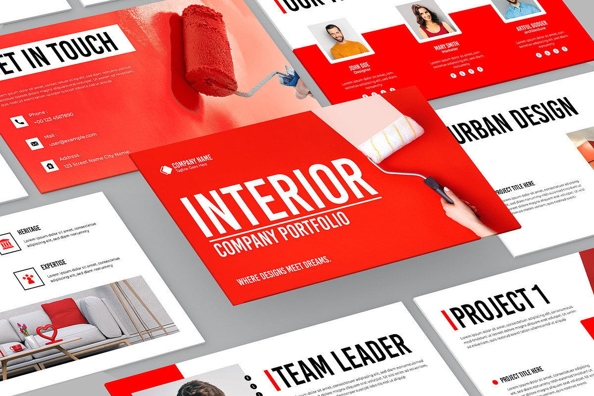 Interior Portfolio Presentation, a Presentation Template by Mighty-Slide (Photo 1 of 6)