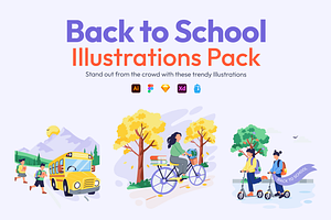 Back to School Illustrations, an Emoji Icon by Vectors Market