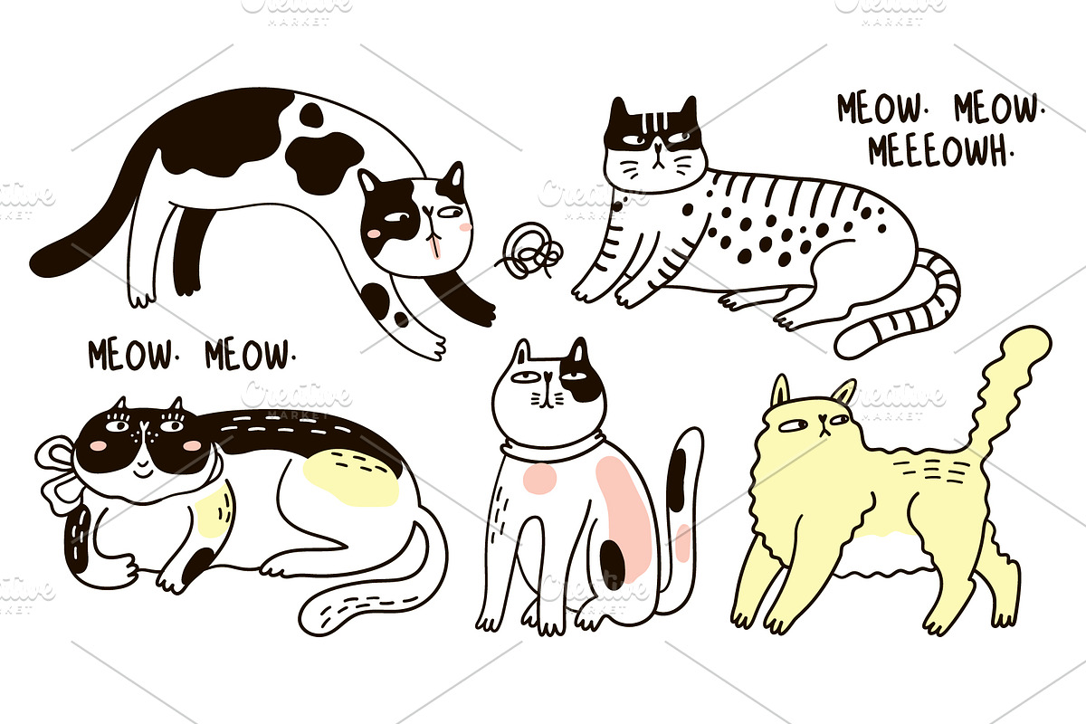 BIG CAT BUNDLE, an Animal Illustration by Nastya Tkachova (Photo 4 of 11)