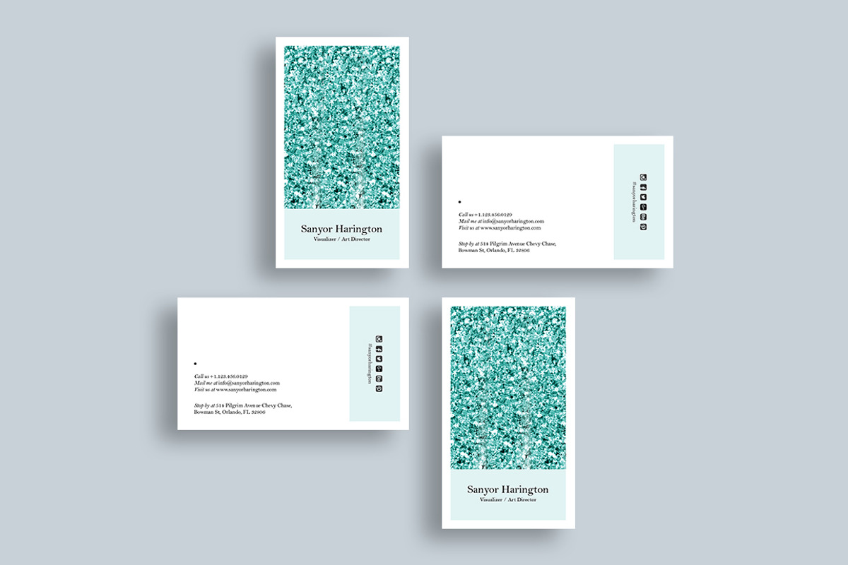 30 Minimal Business Cards Bundle, a Business Card Template by GraphicsEgg (Photo 29 of 32)