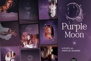 Purple Spiritual Instagram Posts