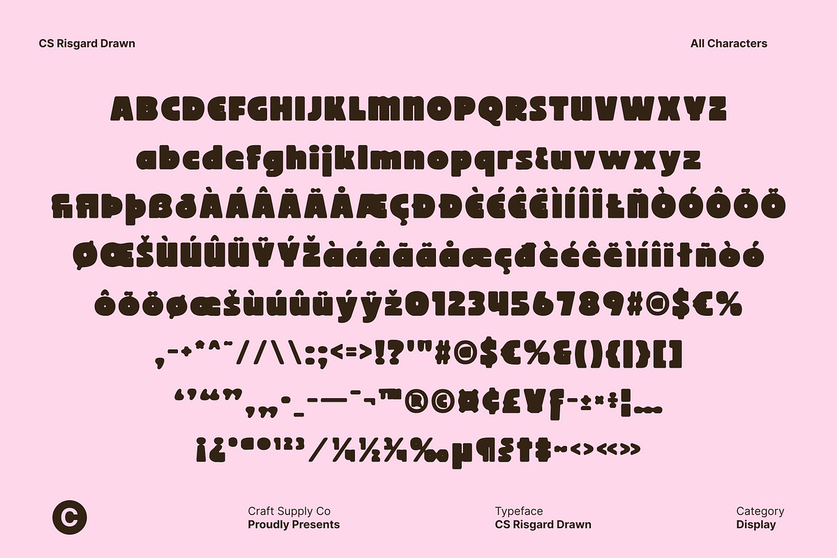 CS Risgard Drawn, a Sans Serif Font by Craft Supply Co. (Photo 8 of 8)