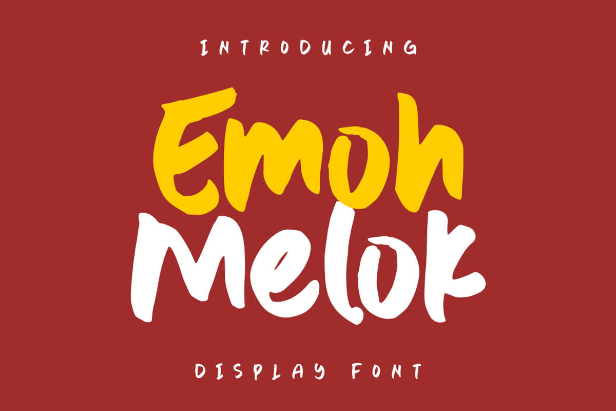 Emoh Melok - Display Font, a Handwritten Font by GFRcreative (Photo 1 of 4)