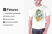 Male t-shirt Mockup-V-2-004, a Shirt Mockup by designvillage (Thumbnail 2 of 6)