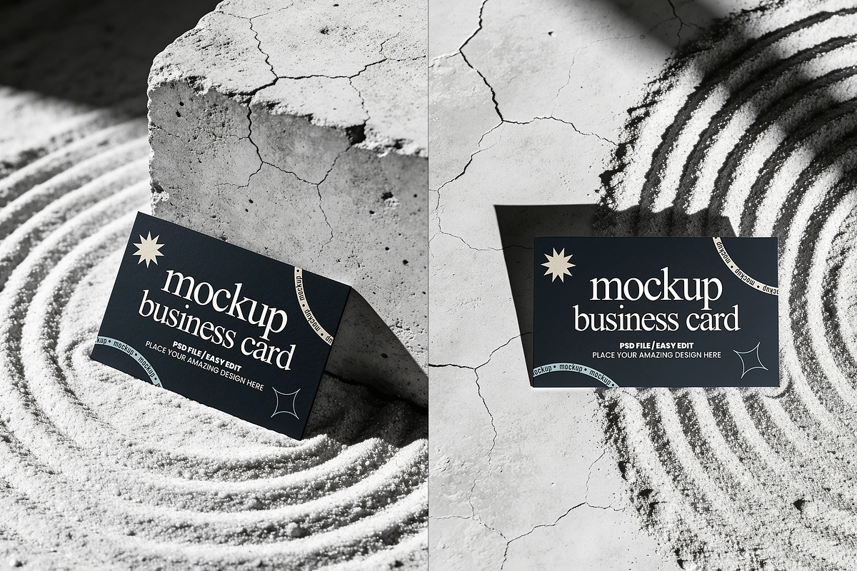 Business Card Mockup Set, an Advertising Mockup by ForgeDesign (Photo 4 of 5)