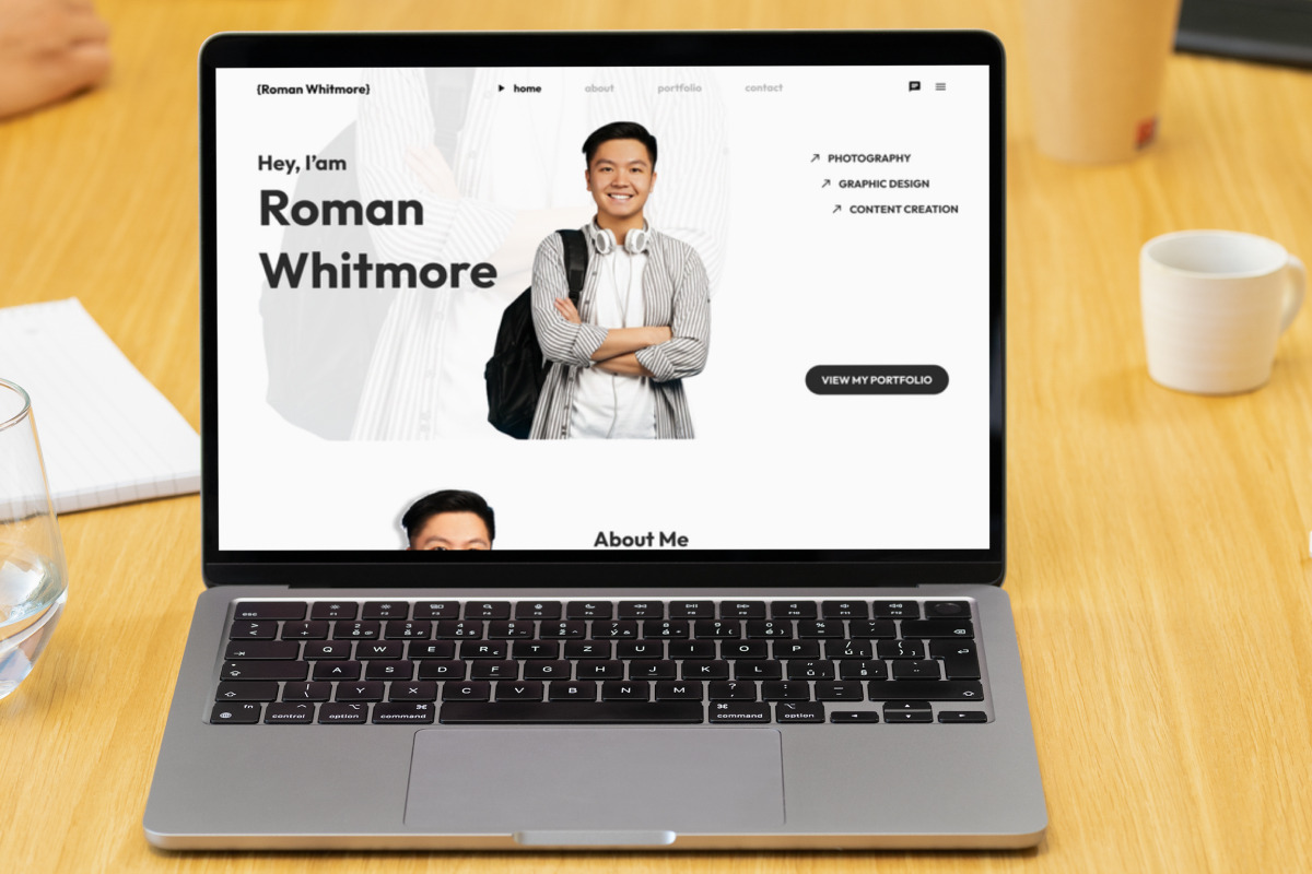 Roman - Student Portfolio Landing, a Landing Page Template by productype1 (Photo 5 of 5)