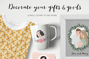 Wedding & Valentine Portrait Creator, a Decorative Illustration by Tabita's shop (Thumbnail 3 of 8)