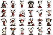 Christmas Winter Animals Clipart, an Illustration by Sublimation Artist (Thumbnail 2 of 6)