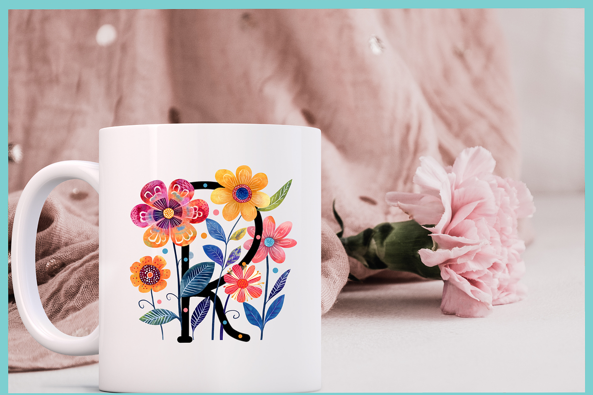 Flower Forest-PNG fonts, a Handwritten Font by It me digital art (Photo 4 of 7)
