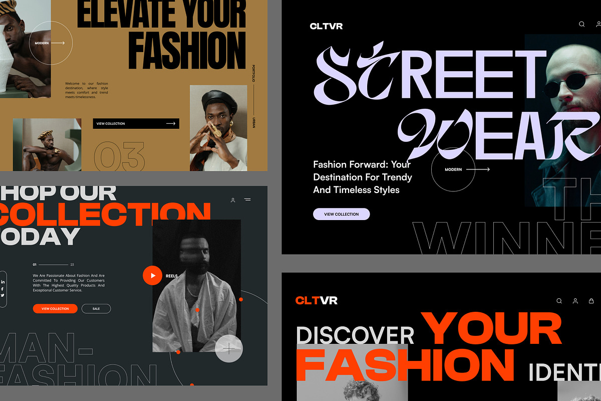 Fashion Header Multipurpose, an UI Kit Template by Dirtytemp Studio