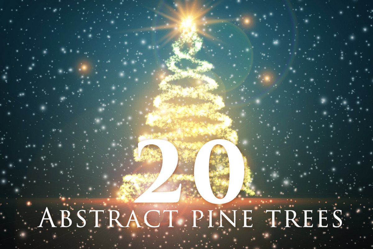 20 Abstract Pine Trees