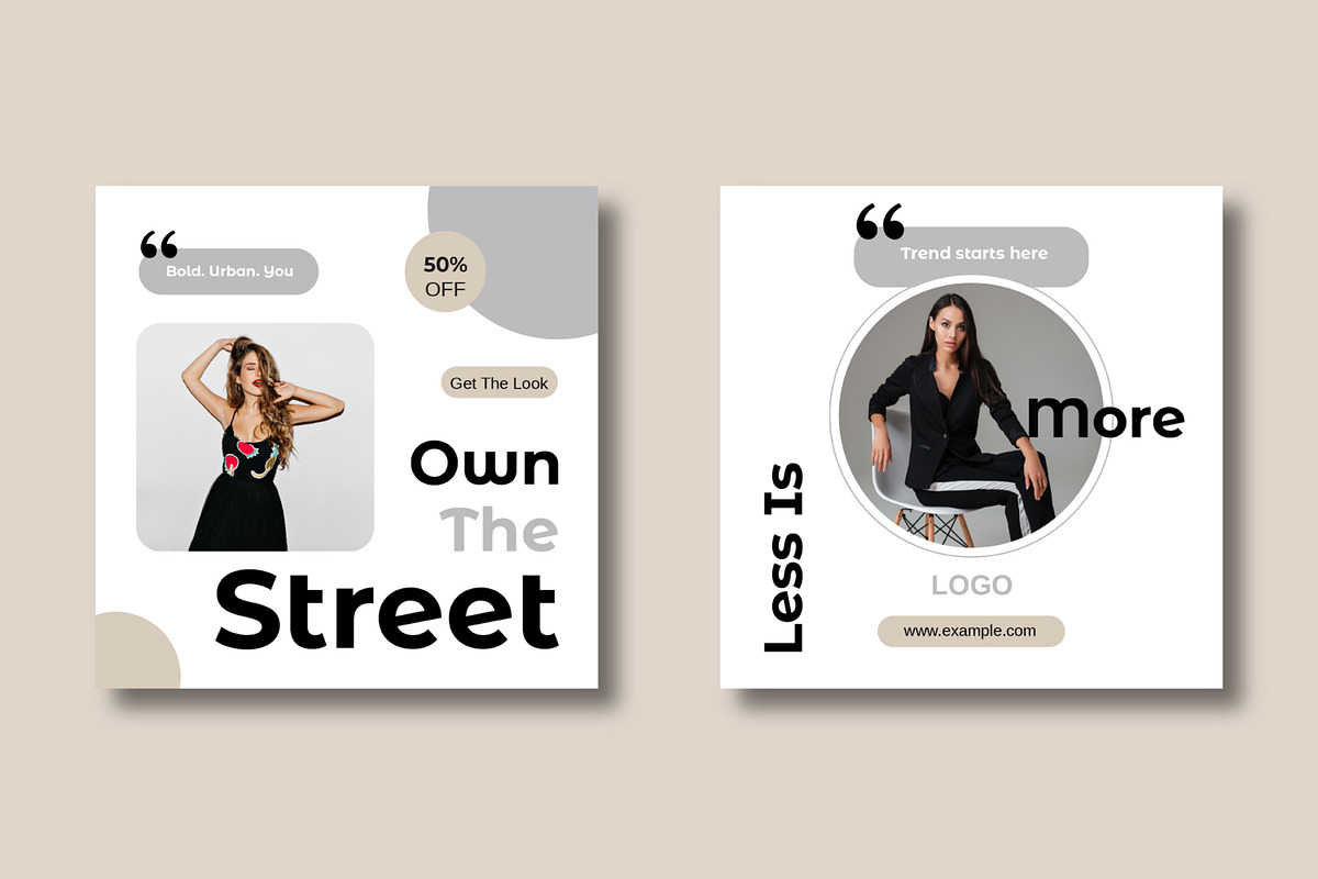 Fashion Social Media Template, a Social Media Template by MightyDesign (Photo 4 of 8)