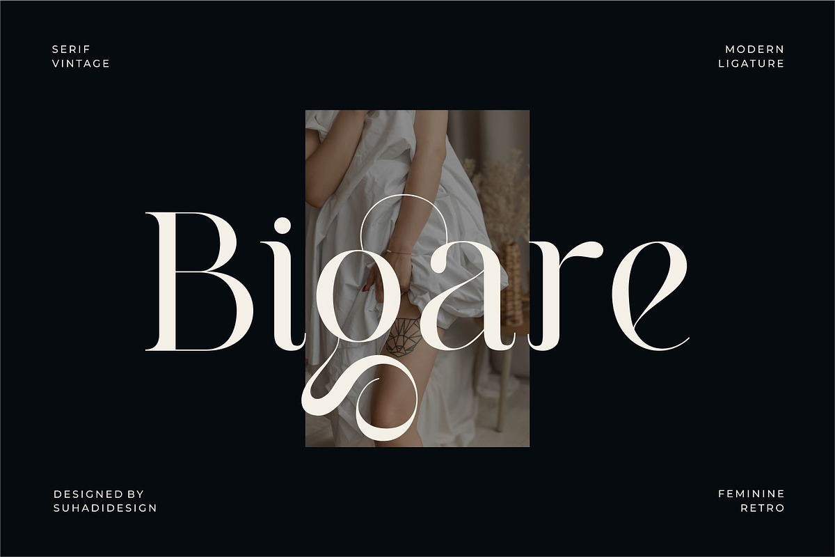 Milea Neira - Serif Vintage Ligature, a Serif Font by suhadidesign (Photo 2 of 11)