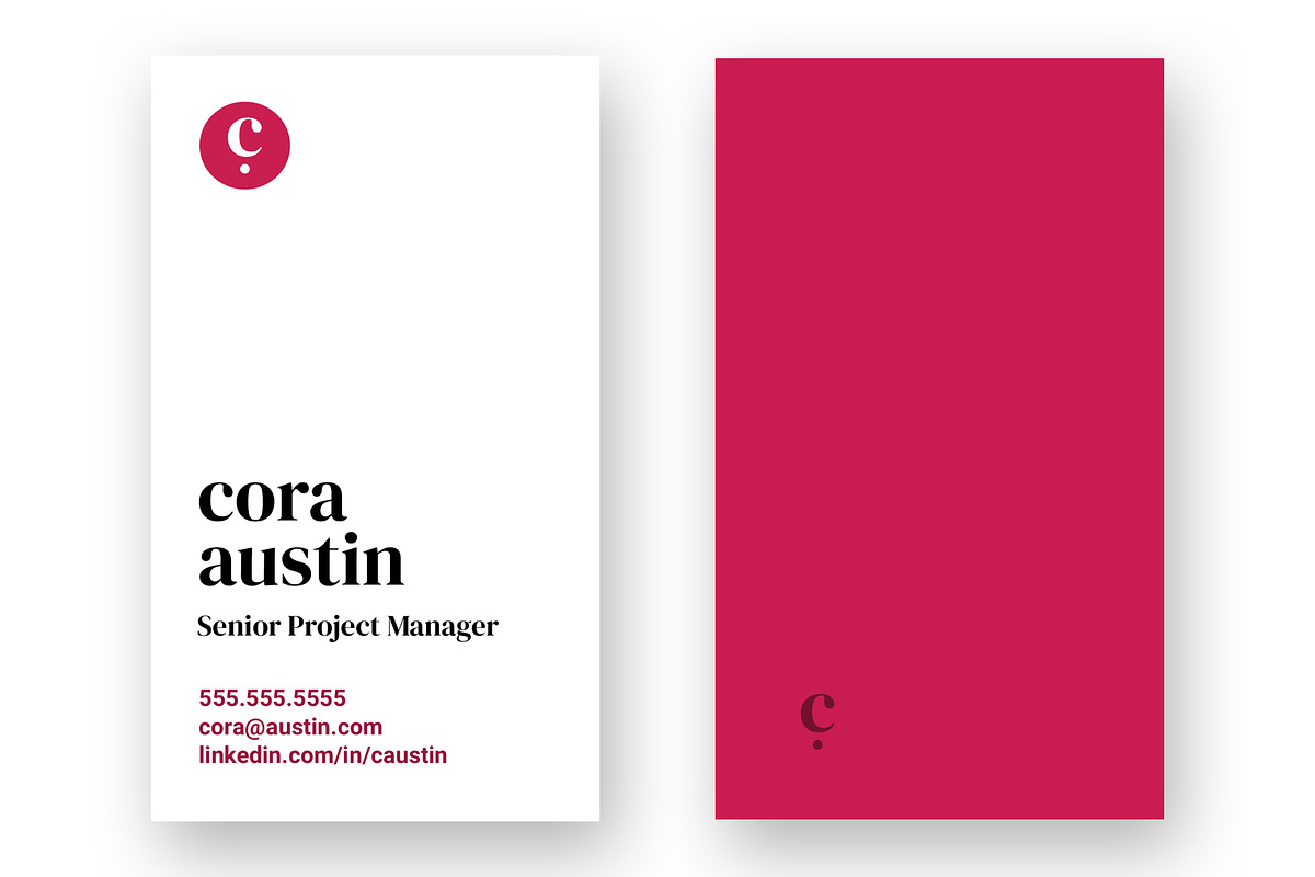 Cora - Business Cards, a Business Card Template by Sleeper Labs (Photo 2 of 6)