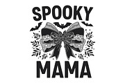 Spooky Mama PNG Coquette Halloween, an Illustration by CraftArtStudio (Thumbnail 1 of 4)