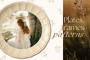 Porcelain Plates Frames Collage Kit, an Object Graphic by foxsong (Thumbnail 1 of 6)