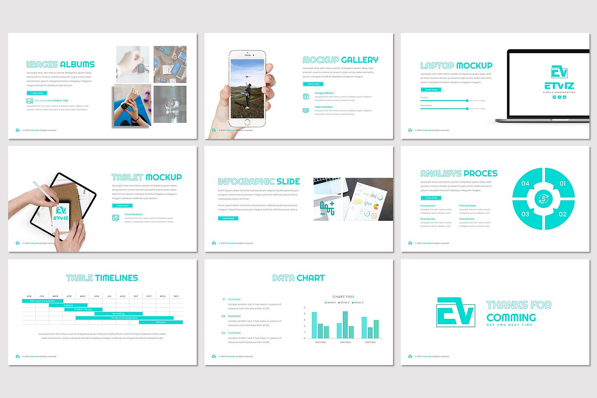 Etviz - Google Slides Template, a Presentation Template by inspirasign