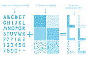 Winter alphabet and patterns, an Object Graphic by Truefiesta (Thumbnail 5 of 7)