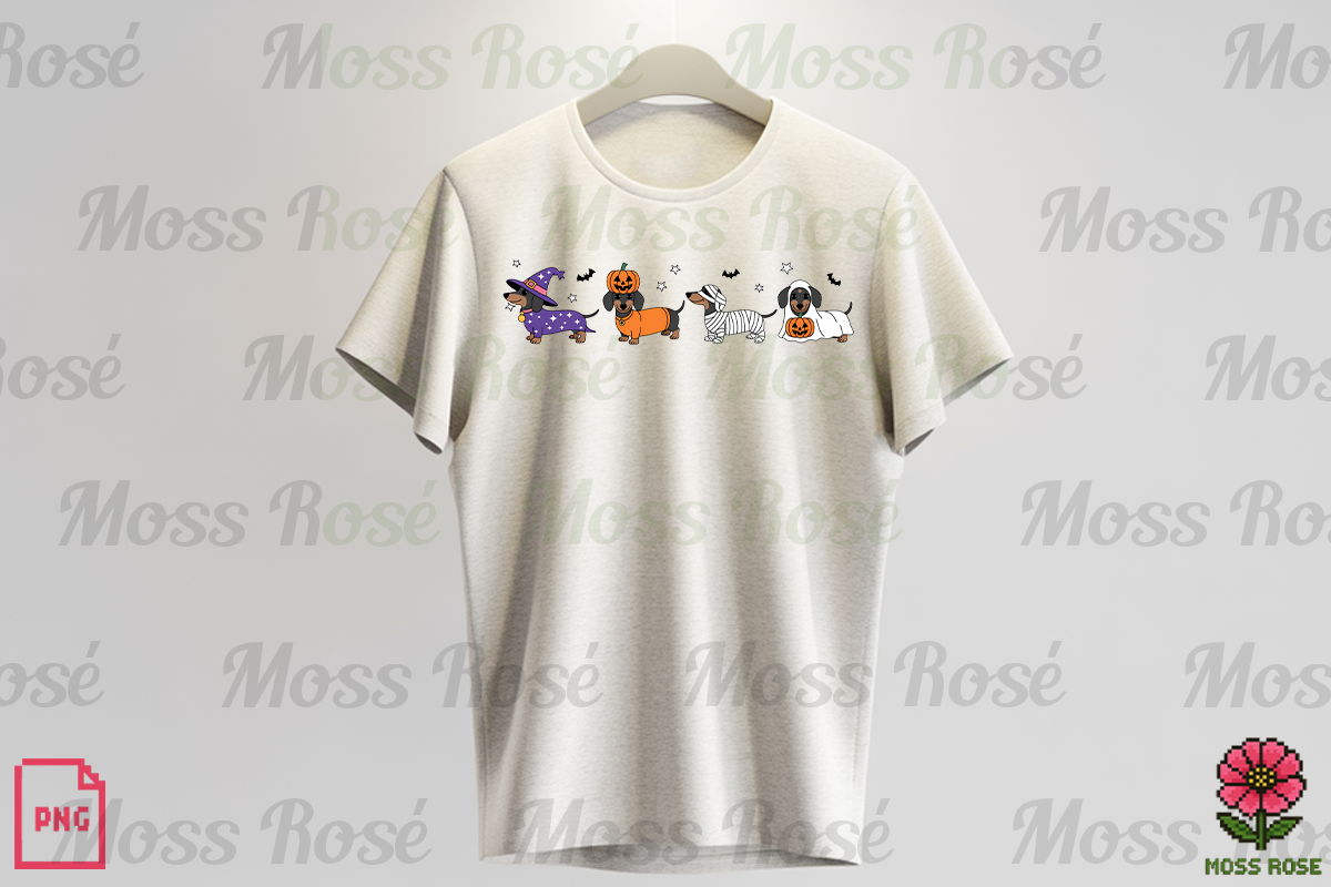 Halloween Dachshund Dogs PNG, a Graphic by Moss Rose (Photo 3 of 3)