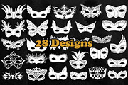 Facial Masks Photoshop Stamp Brushes, a Brush Add-On by ArtistMef (Thumbnail 3 of 4)
