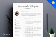 Minimal Resume/CV Template, a Resume Template by A1RESUME (Thumbnail 1 of 4)