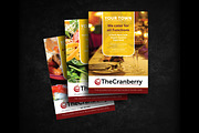 Cranberry Restaurant Advert Flyer, a Flyer Template by Inconcept Media Arsenal (Thumbnail 2 of 5)