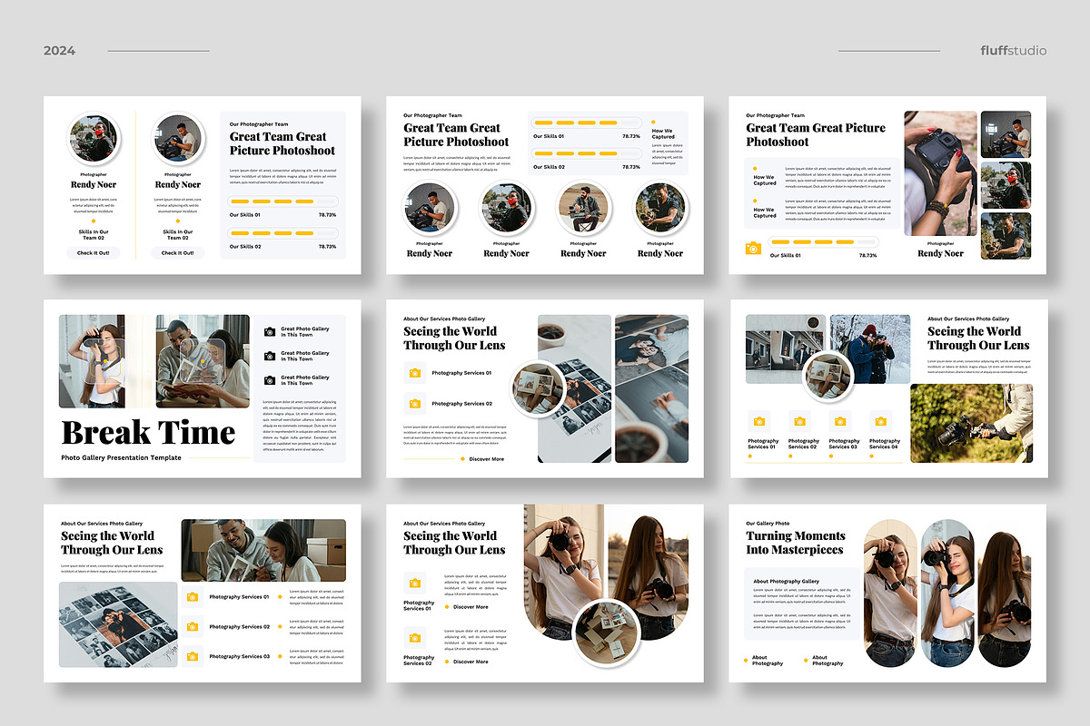 Photography Gallery Keynote Template, a Presentation Template by fluffstudio (Photo 3 of 4)