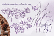 Raspberry romance. Watercolor set, an Animal Illustration by Shabbypie (Thumbnail 7 of 15)