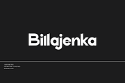 Billajenka Geometric Typeface, a Sans Serif Font by Basnistudio (Thumbnail 1 of 7)
