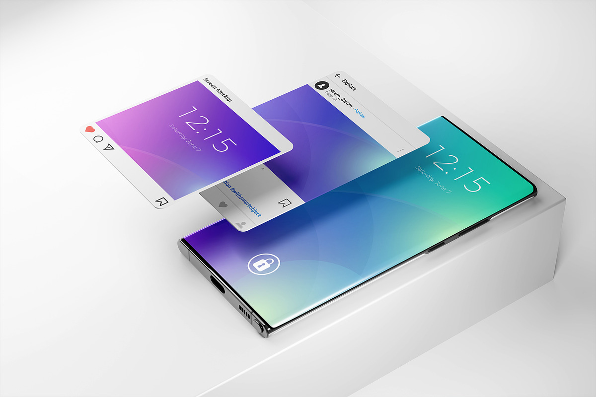 Smartphone Screen Mockup, an Android Mockup by Modaldesain