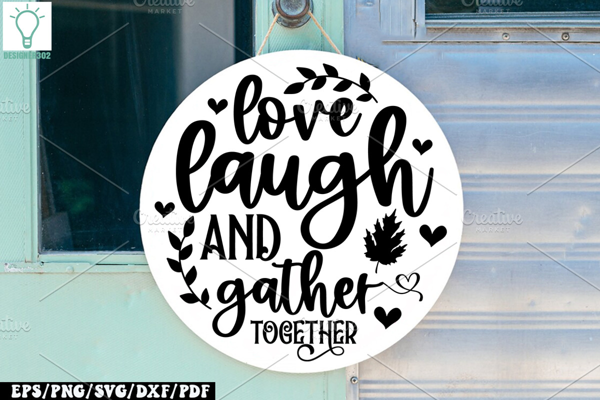 Fall Round Door hanger SVG Bundle, a Graphic by Designer302 (Photo 18 of 23)