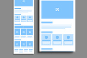 Blog Website Wireframe Layout, a Wireframe Template by MightyDesign (Thumbnail 3 of 6)