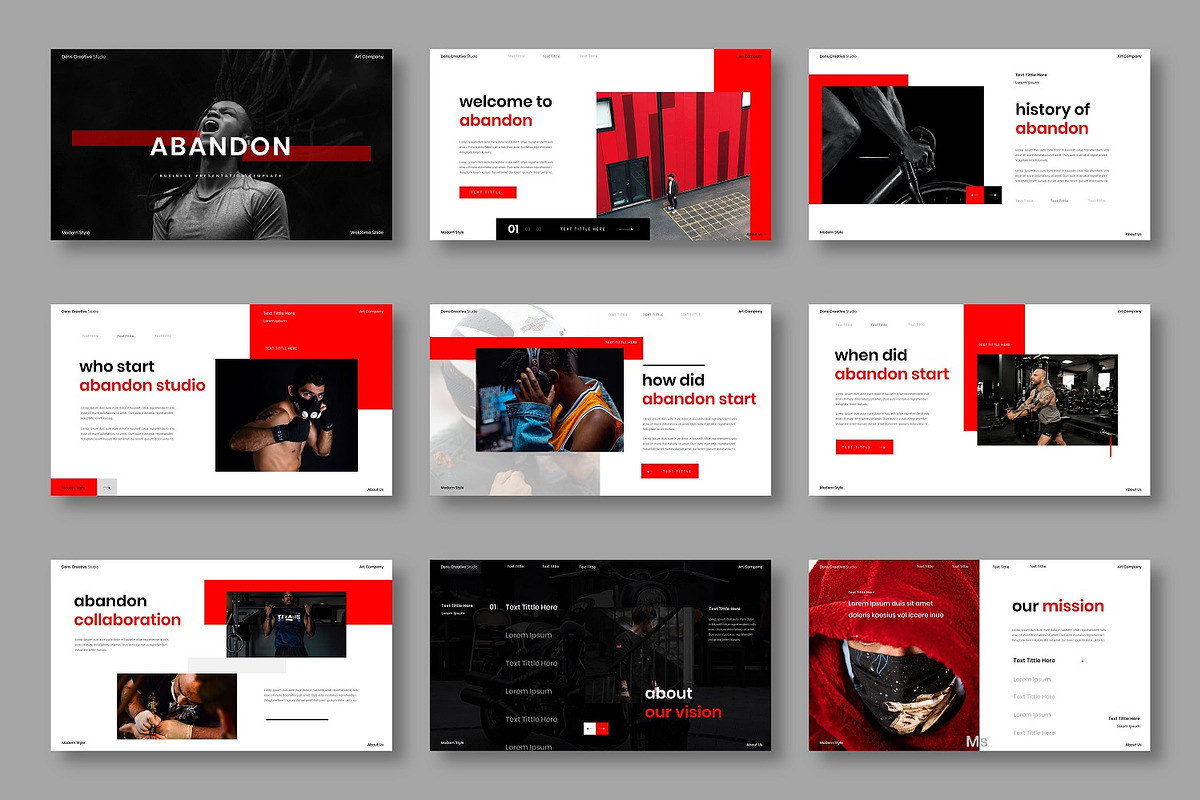 Abandon - Business Google Slide, a Presentation Template by Dens Creative Studio (Photo 2 of 6)