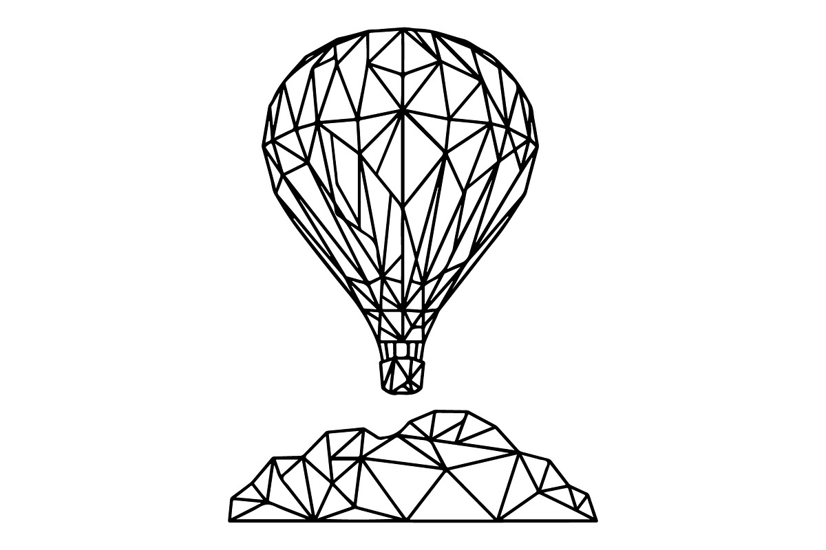 Hot Air Balloon Silhouette Bundle, an Object Illustration by Gaye Art (Photo 19 of 31)