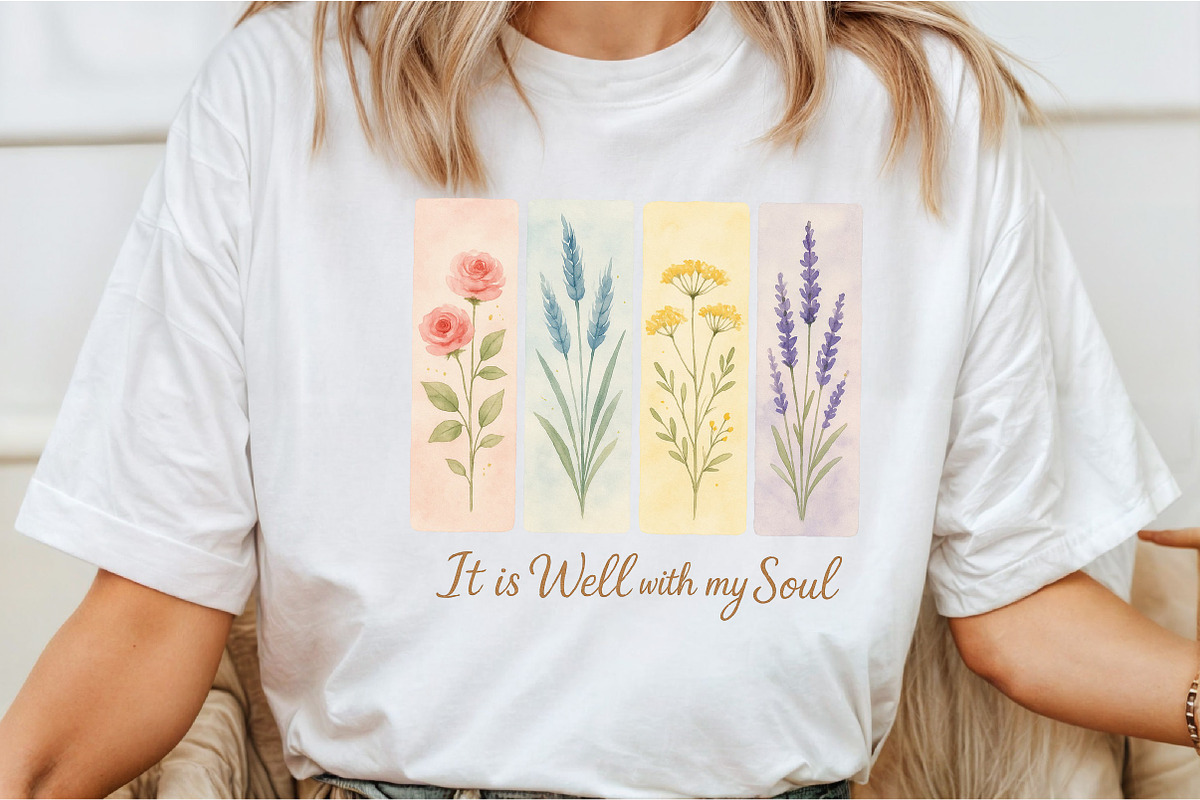 Brushstroke Floral Png Christian, an Illustration by DreamCafeArt (Photo 1 of 5)