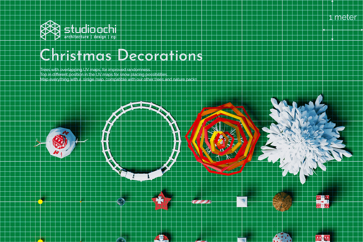 Christmas Decorations, an Object 3D Model by Studio Ochi (Photo 4 of 11)