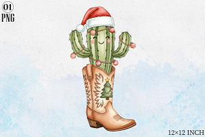 Cowboy Boots Christmas Sublimation, a Graphic by Libby Wishes