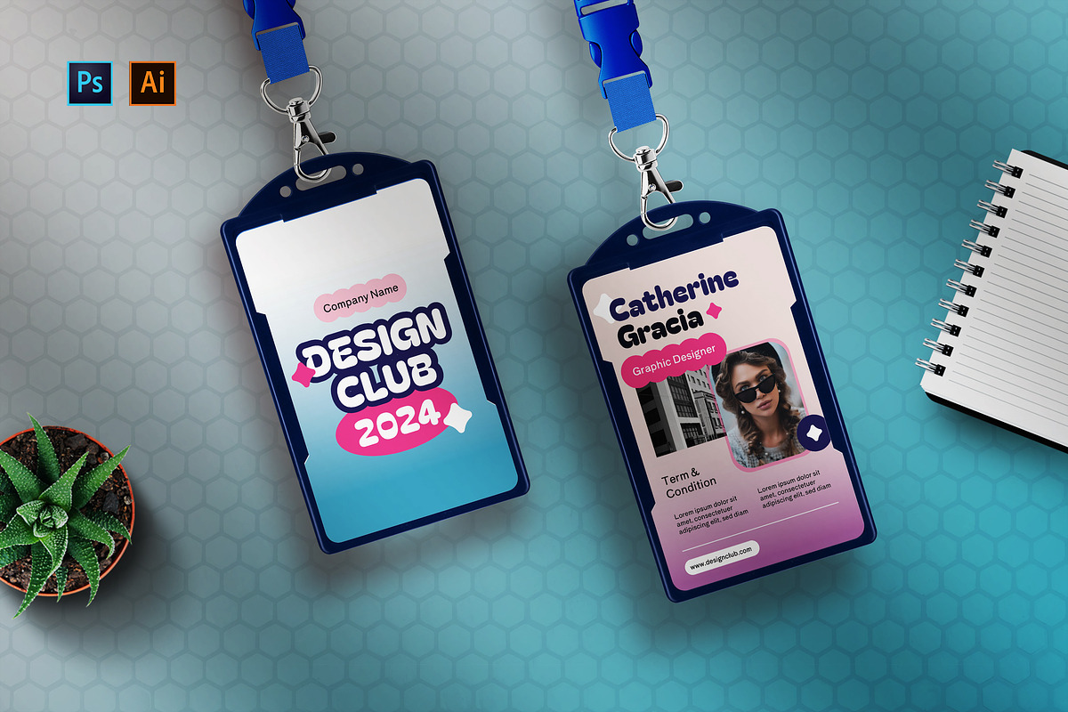 Design Club - ID Card, a Card Template by StreaksideStd (Photo 1 of 2)