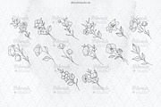Procreate Tiny Tattoo Flowers, a Brush Add-On by DiBrush Studio (Thumbnail 6 of 7)